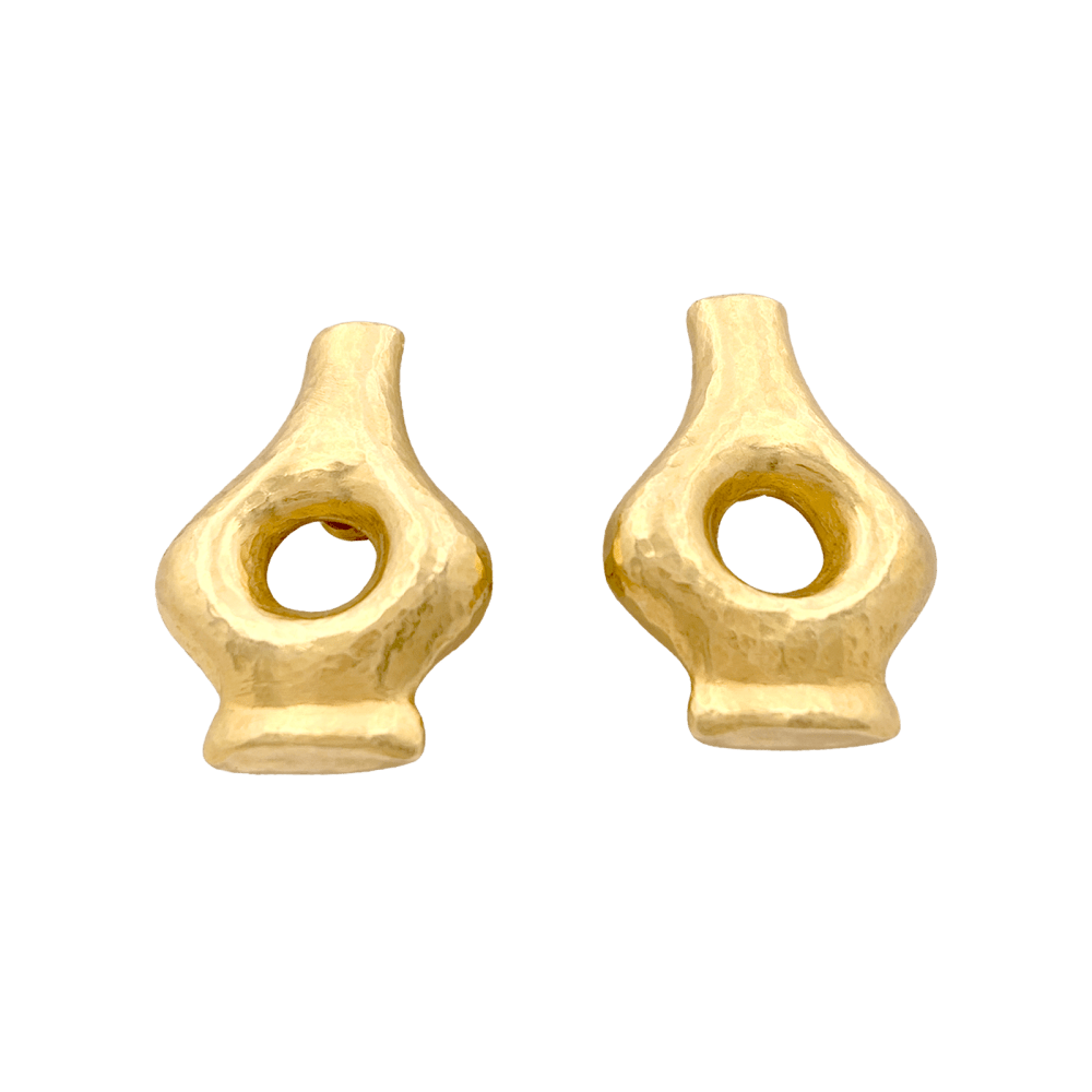 Boucles d'oreilles Clips LALAOUNIS "Mesopotamia" en or jaune - Castafiore