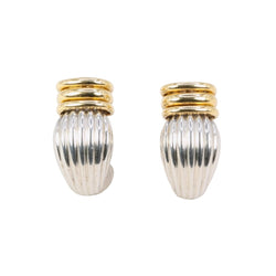 Boucles d'oreilles Clips O.J PERRIN en or jaune et argent - Castafiore