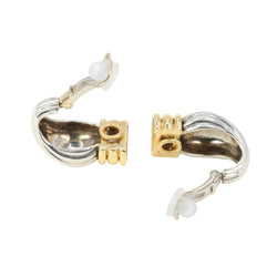 Boucles d'oreilles Clips O.J PERRIN en or jaune et argent - Castafiore