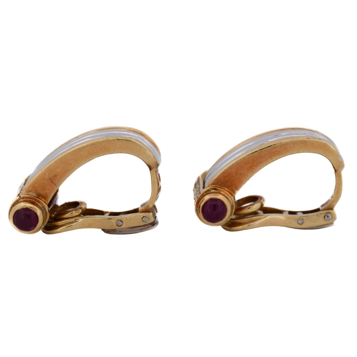 Boucles d'oreilles Clips PIAGET en or jaune - Castafiore