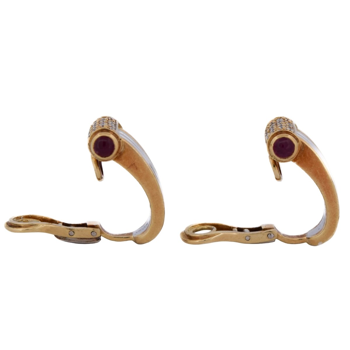Boucles d'oreilles Clips PIAGET en or jaune - Castafiore