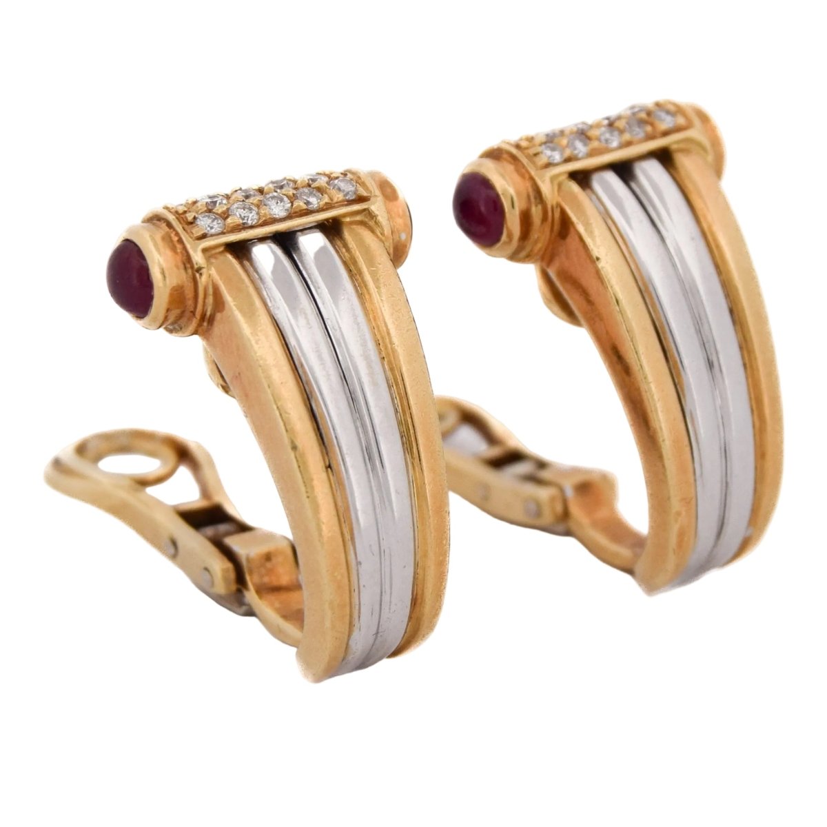 Boucles d'oreilles Clips PIAGET en or jaune - Castafiore