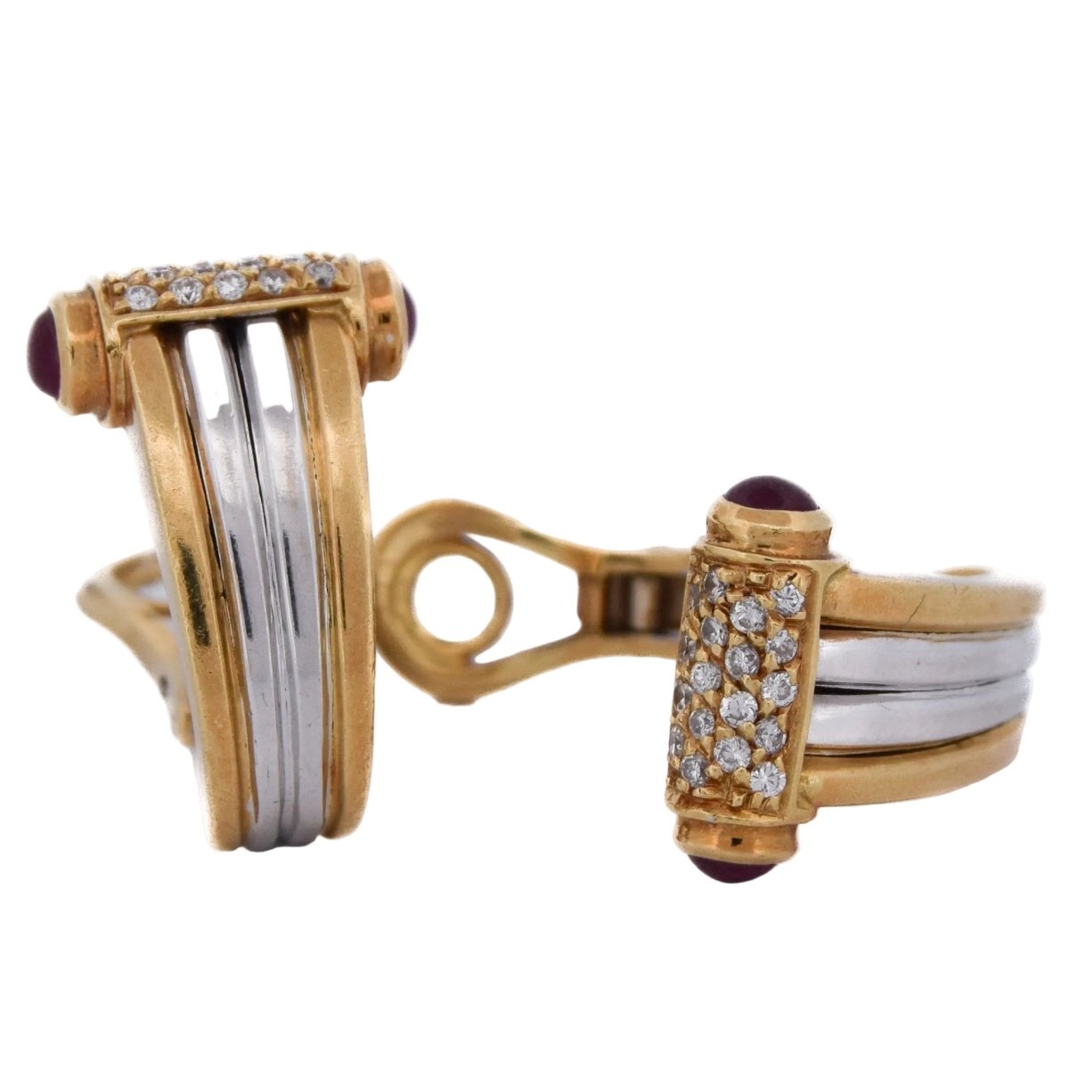 Boucles d'oreilles Clips PIAGET en or jaune - Castafiore