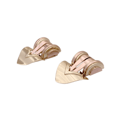 Boucles d'oreilles Clips TIFFANY & CO. en or jaune et or rose - Castafiore