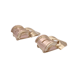 Boucles d'oreilles Clips TIFFANY & CO. en or jaune et or rose - Castafiore