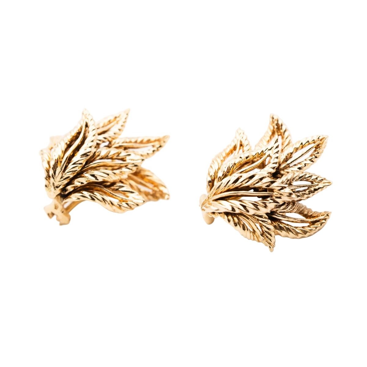 Boucles d'oreilles Clips Vintage en or jaune - Castafiore