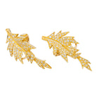 Boucles d'oreilles Clou en or jaune et diamant - Castafiore