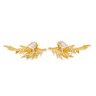 Boucles d'oreilles Clou en or jaune et diamant - Castafiore