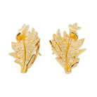 Boucles d'oreilles Clou en or jaune et diamant - Castafiore