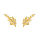 Boucles d'oreilles Clou en or jaune et diamant - Castafiore