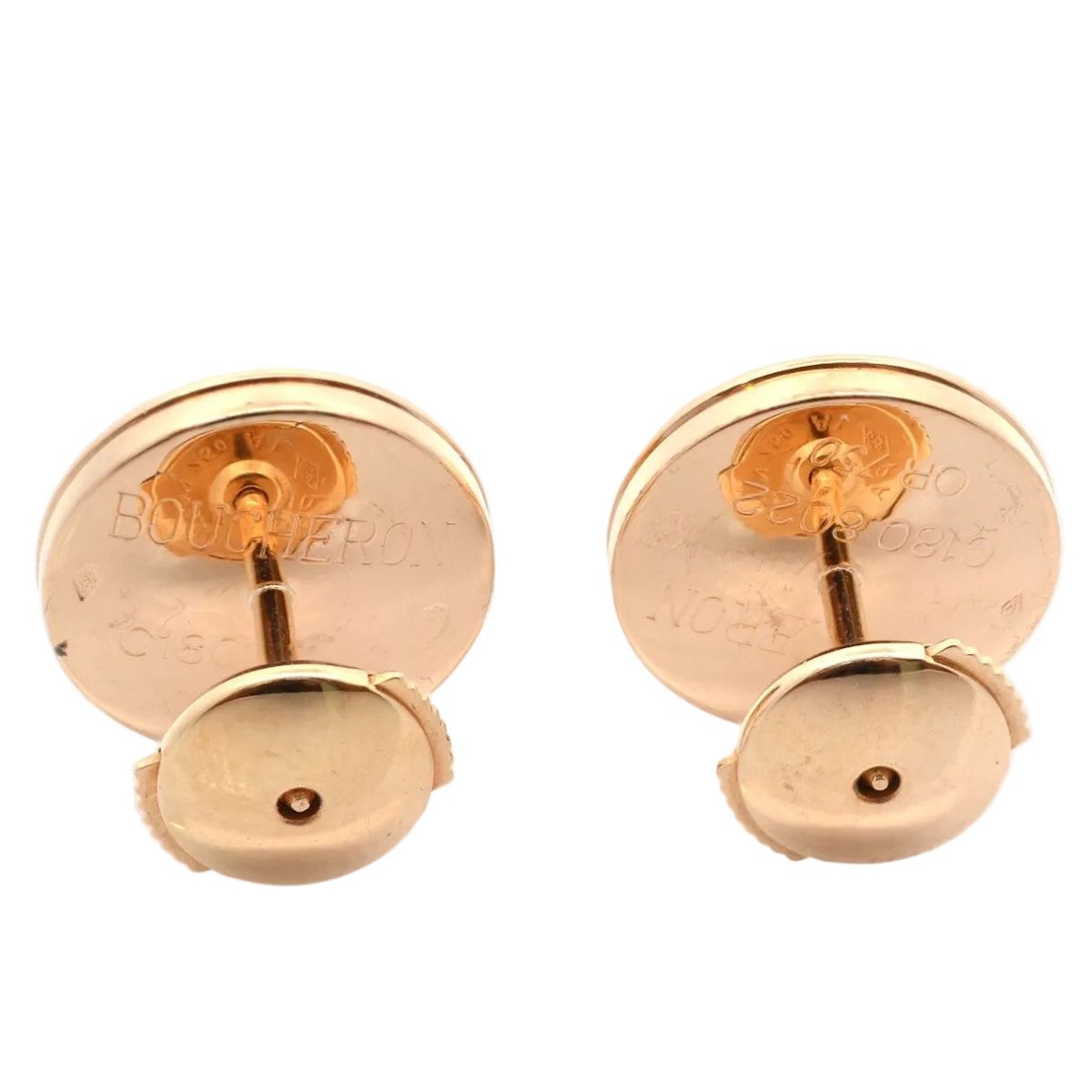 Boucles d'oreilles Clous BOUCHERON "Milady" en or jaune et diamants - Castafiore