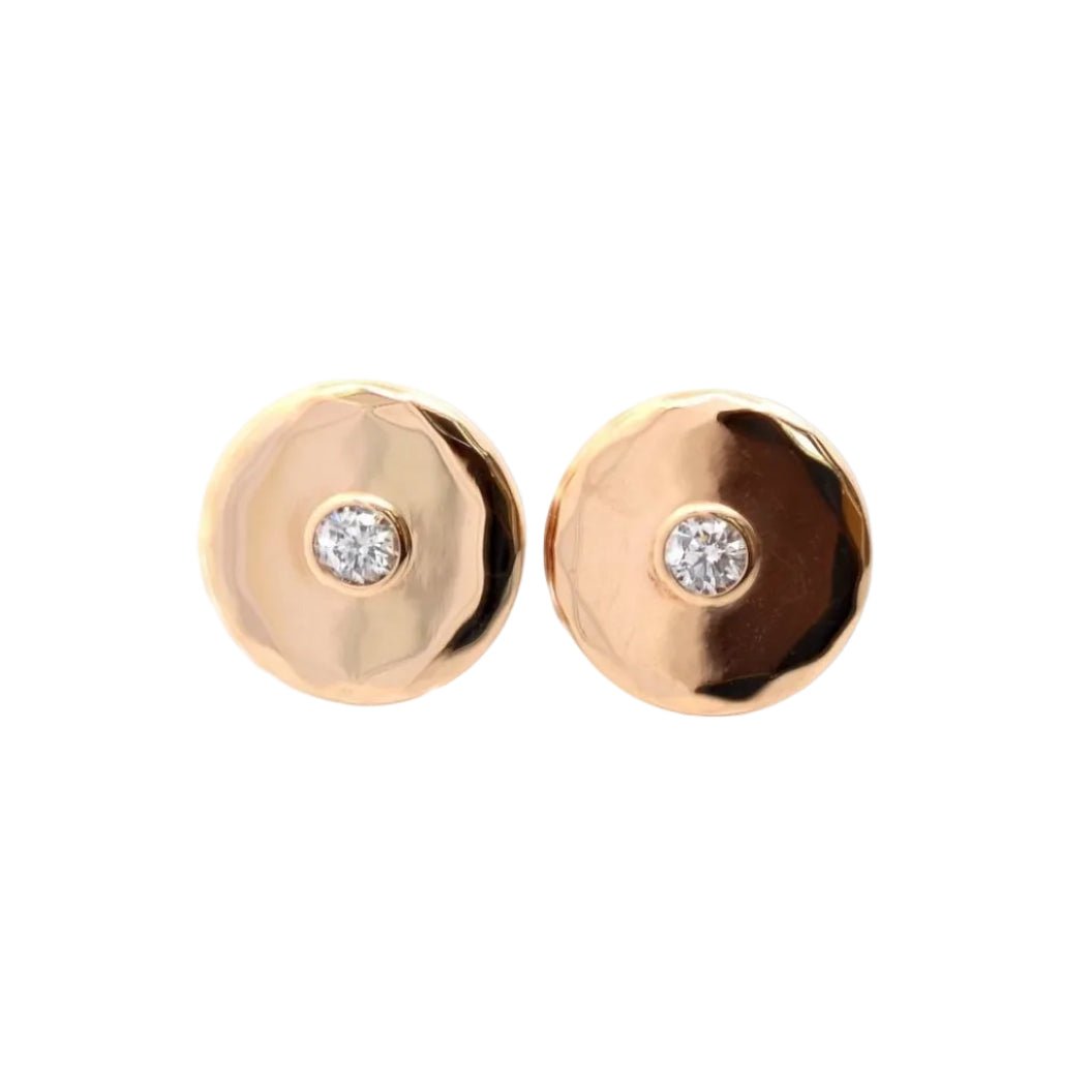 Boucles d'oreilles Clous BOUCHERON "Milady" en or jaune et diamants - Castafiore