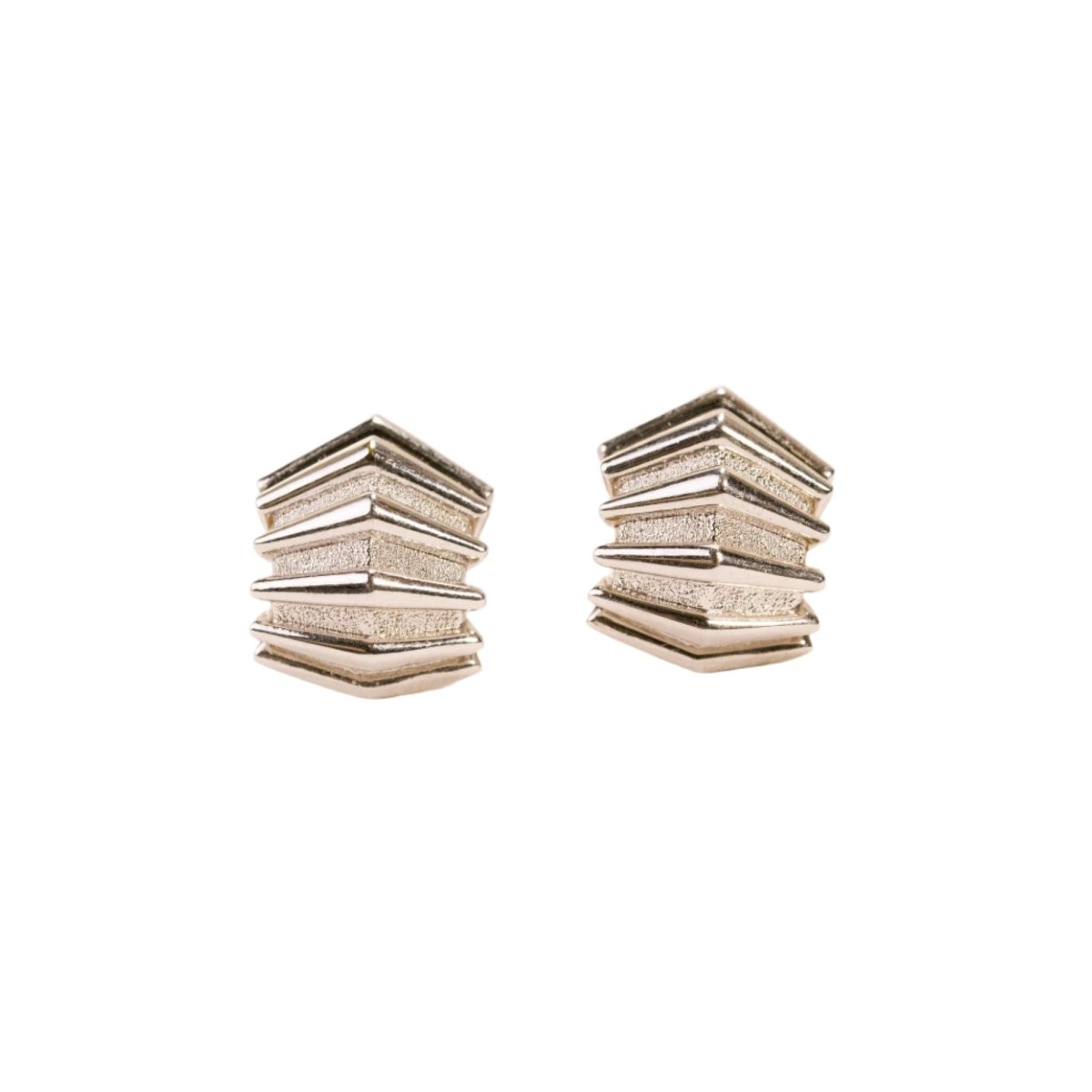 Boucles d'oreilles Clous en or blanc - Castafiore