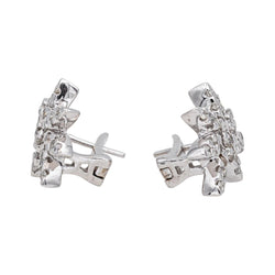 Boucles d'oreilles Clous en or blanc et diamant - Castafiore