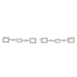 Boucles d'oreilles Clous en or blanc et diamants - Castafiore