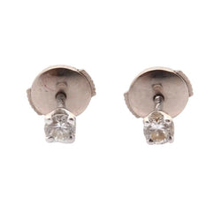 Boucles d'oreilles Clous en or blanc et diamants - Castafiore