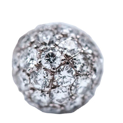 Boucles d'oreilles Clous en or blanc et diamants - Castafiore