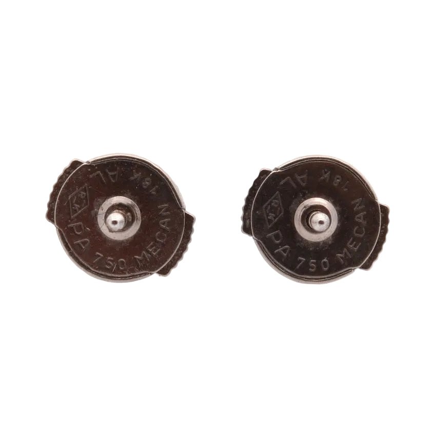 Boucles d'oreilles Clous en or blanc et diamants - Castafiore