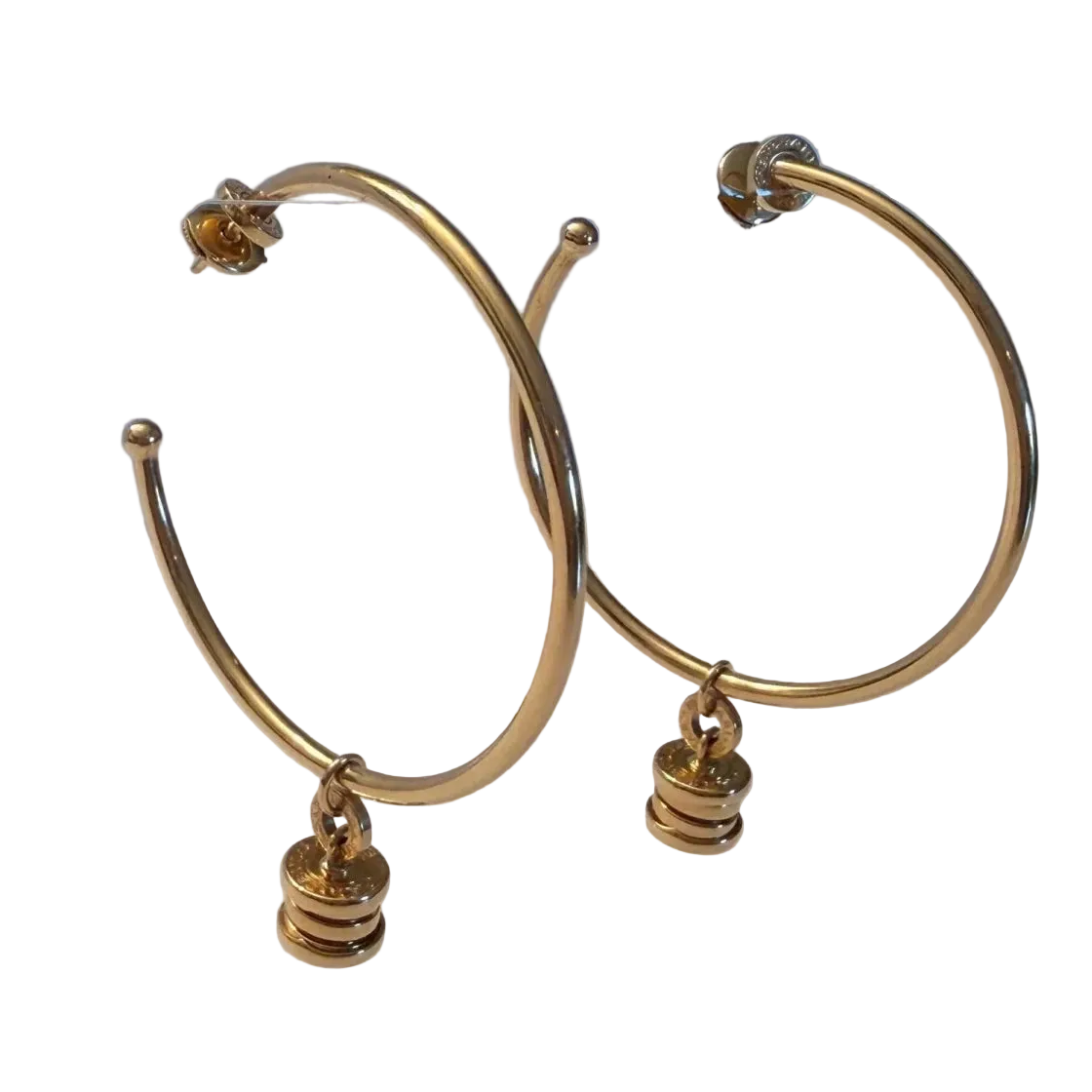 Boucles d'oreilles Créoles BULGARI "B.Zero1" en or jaune - Castafiore