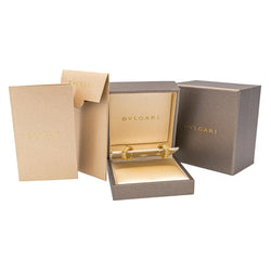 Boucles d'oreilles Créoles BULGARI "B.Zéro1 en or jaune et diamants - Castafiore