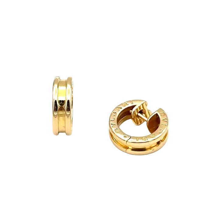 Boucles d'oreilles Créoles BULGARI "B.Zéro1" en or rose - Castafiore