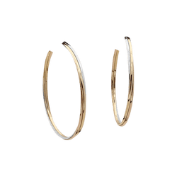 Boucles d'oreilles Créoles CARTIER "Trinity" en or jaune, or blanc et or rose - Castafiore