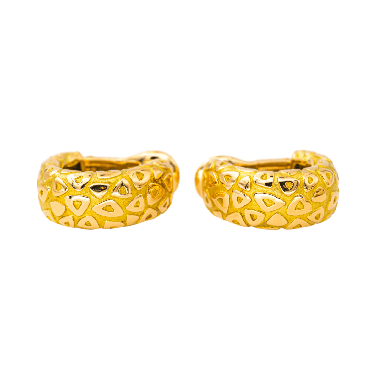 Boucles d'oreilles Créoles CHAUMET en or jaune - Castafiore