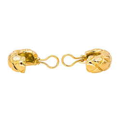 Boucles d'oreilles Créoles CHAUMET en or jaune - Castafiore