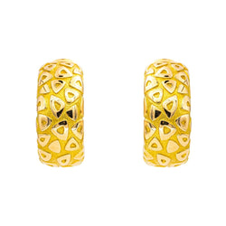 Boucles d'oreilles Créoles CHAUMET en or jaune - Castafiore