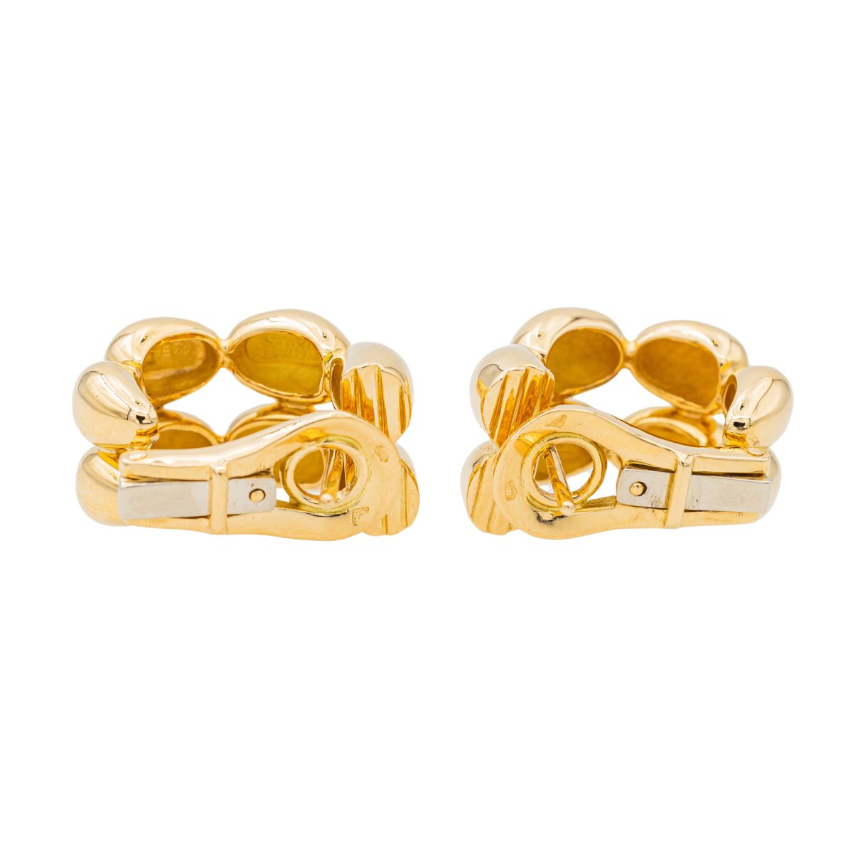 Boucles d'oreilles Créoles CHAUMET "Magellan" en or jaune - Castafiore