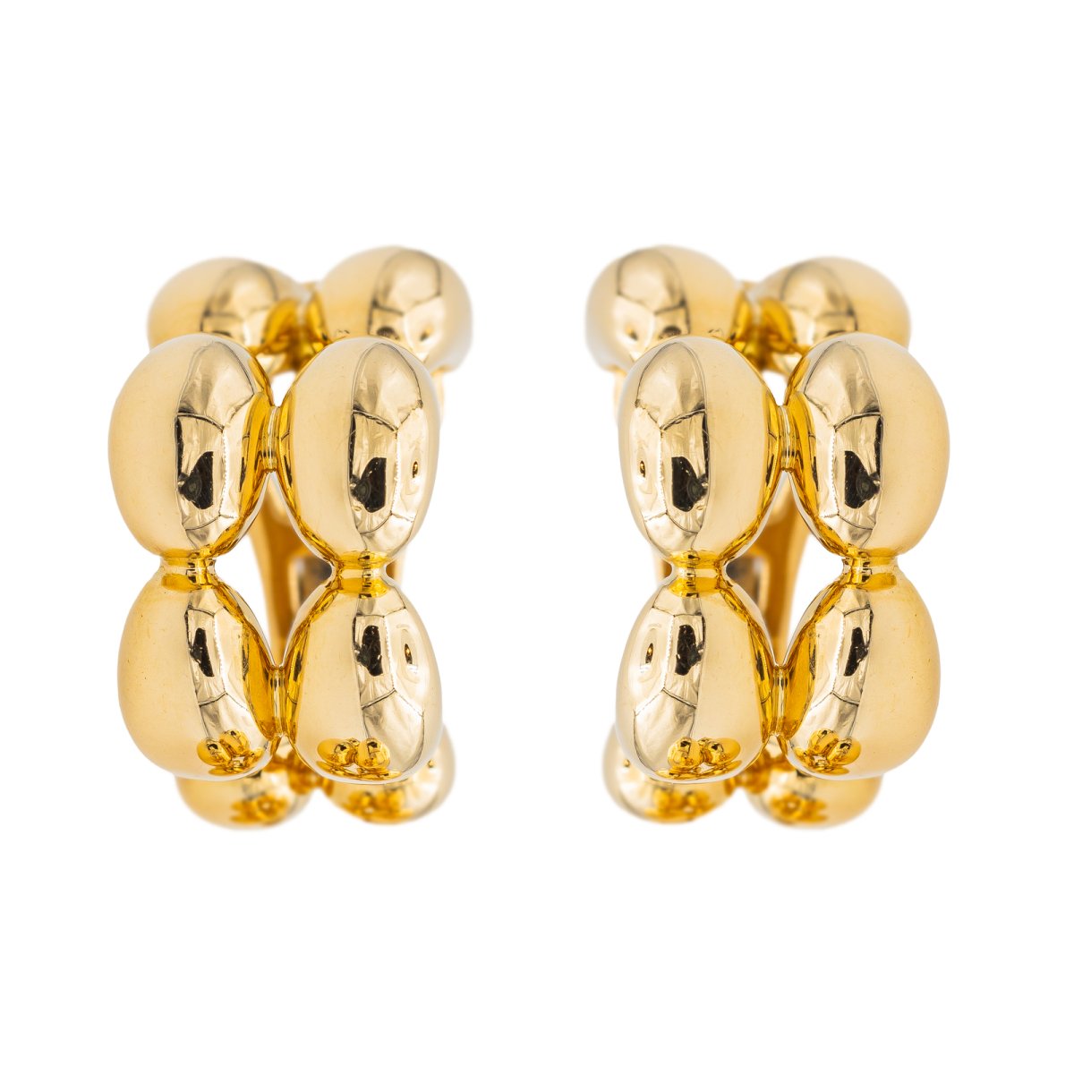 Boucles d'oreilles Créoles CHAUMET "Magellan" en or jaune - Castafiore