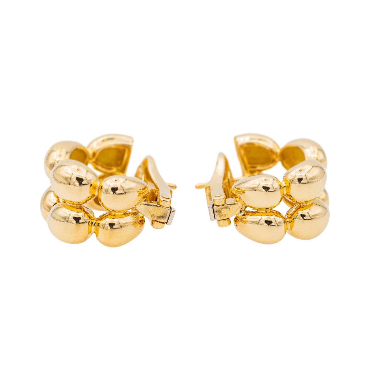 Boucles d'oreilles Créoles CHAUMET "Magellan" en or jaune - Castafiore