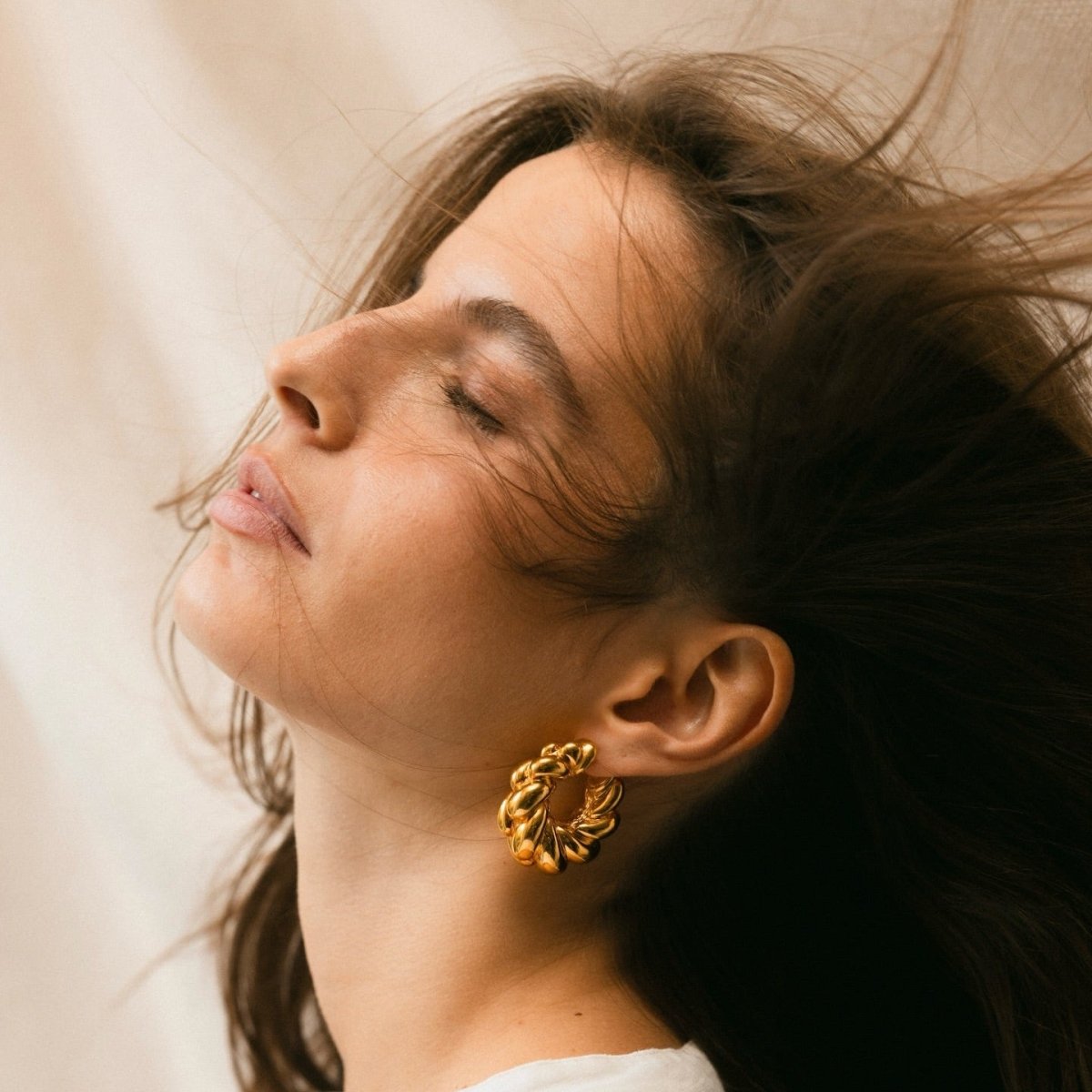 Boucles d'oreilles Créoles CHIMENTO en or jaune - Castafiore