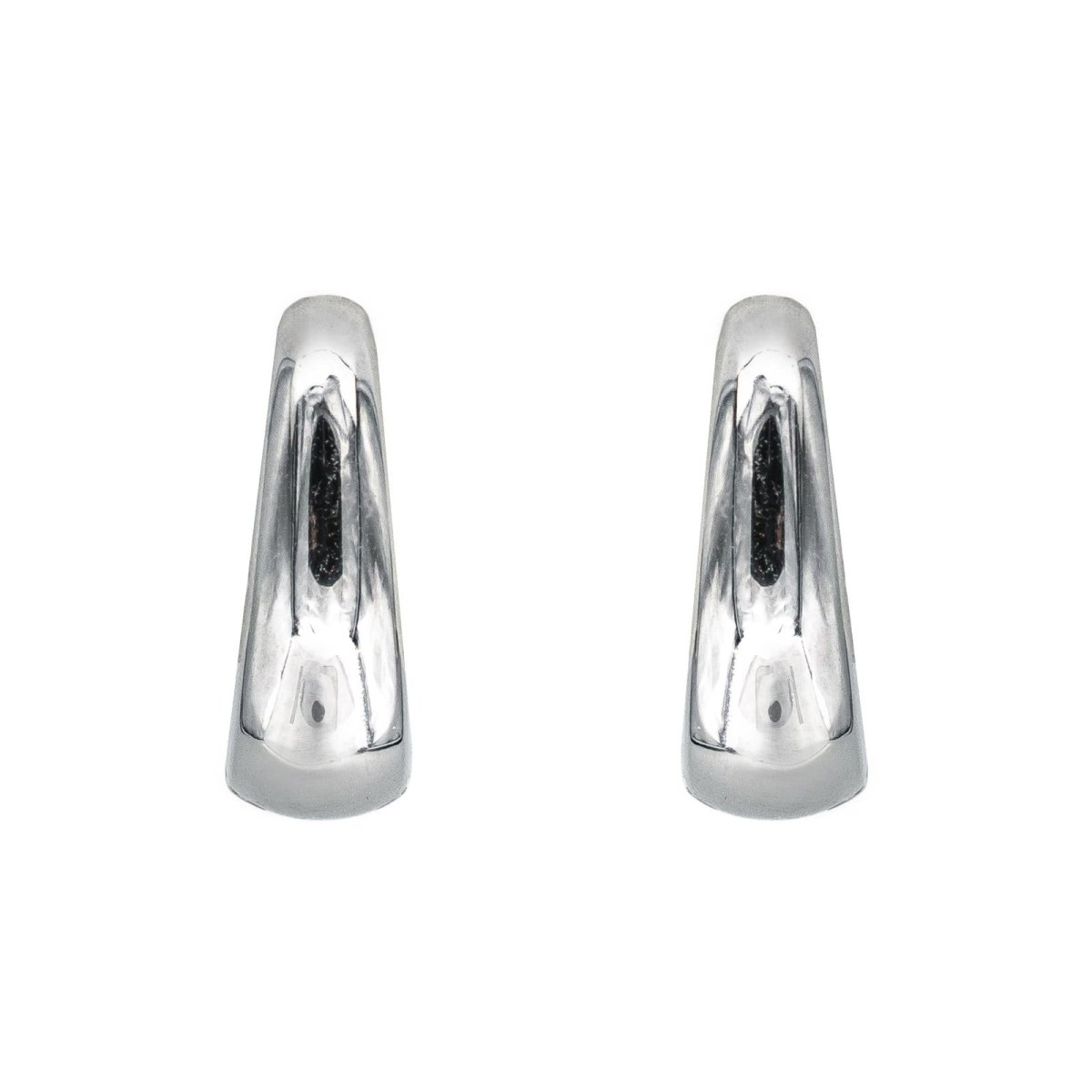 Boucles d'oreilles Créoles en or blanc - Castafiore