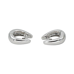 Boucles d'oreilles Créoles en or blanc - Castafiore