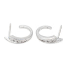 Boucles d'oreilles Créoles en Or blanc et Diamant - Castafiore