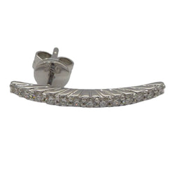 Boucles d'oreilles Créoles en or blanc et diamants - Castafiore