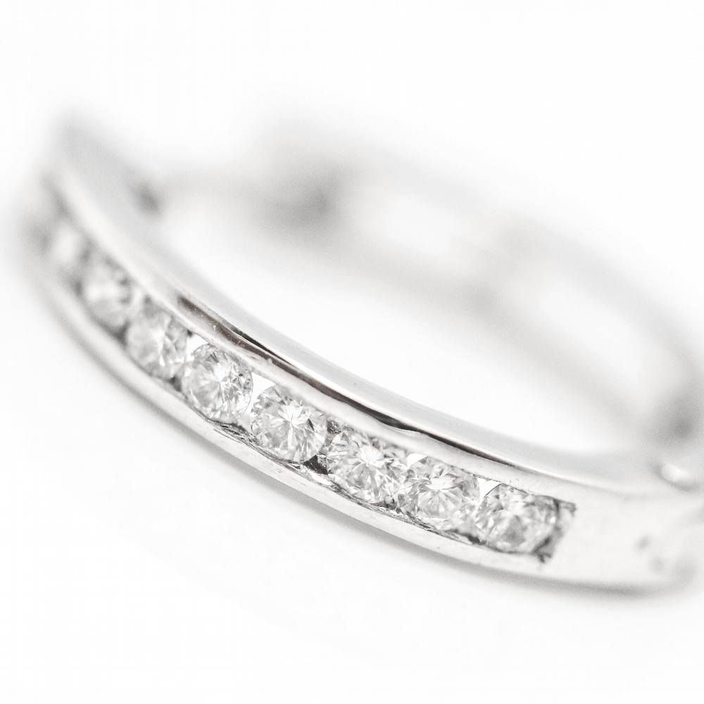 Boucles d'oreilles créoles en or et diamants - Castafiore