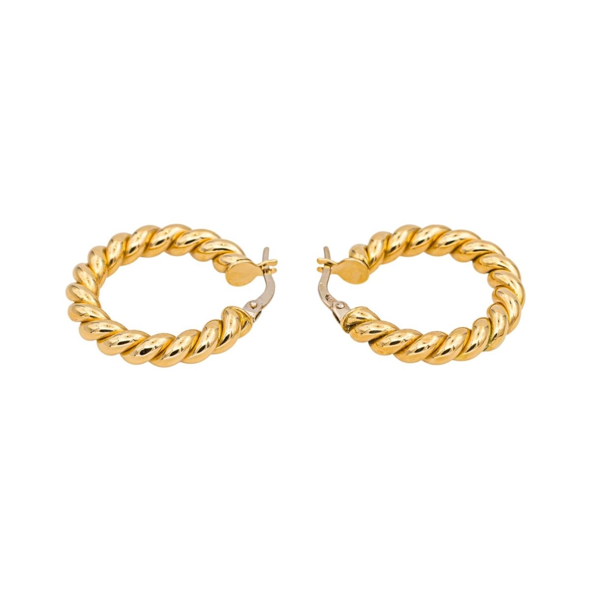 Boucles d'oreilles Créoles en or jaune - Castafiore