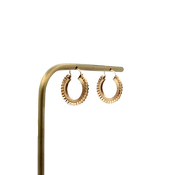 Boucles d'oreilles Créoles en or jaune - Castafiore