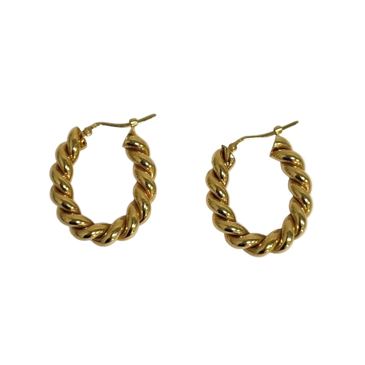 Boucles d'oreilles Créoles en or jaune - Castafiore