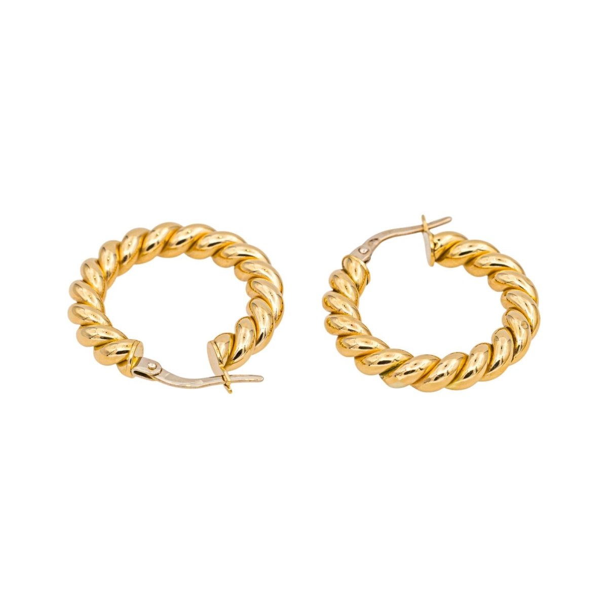 Boucles d'oreilles Créoles en or jaune - Castafiore