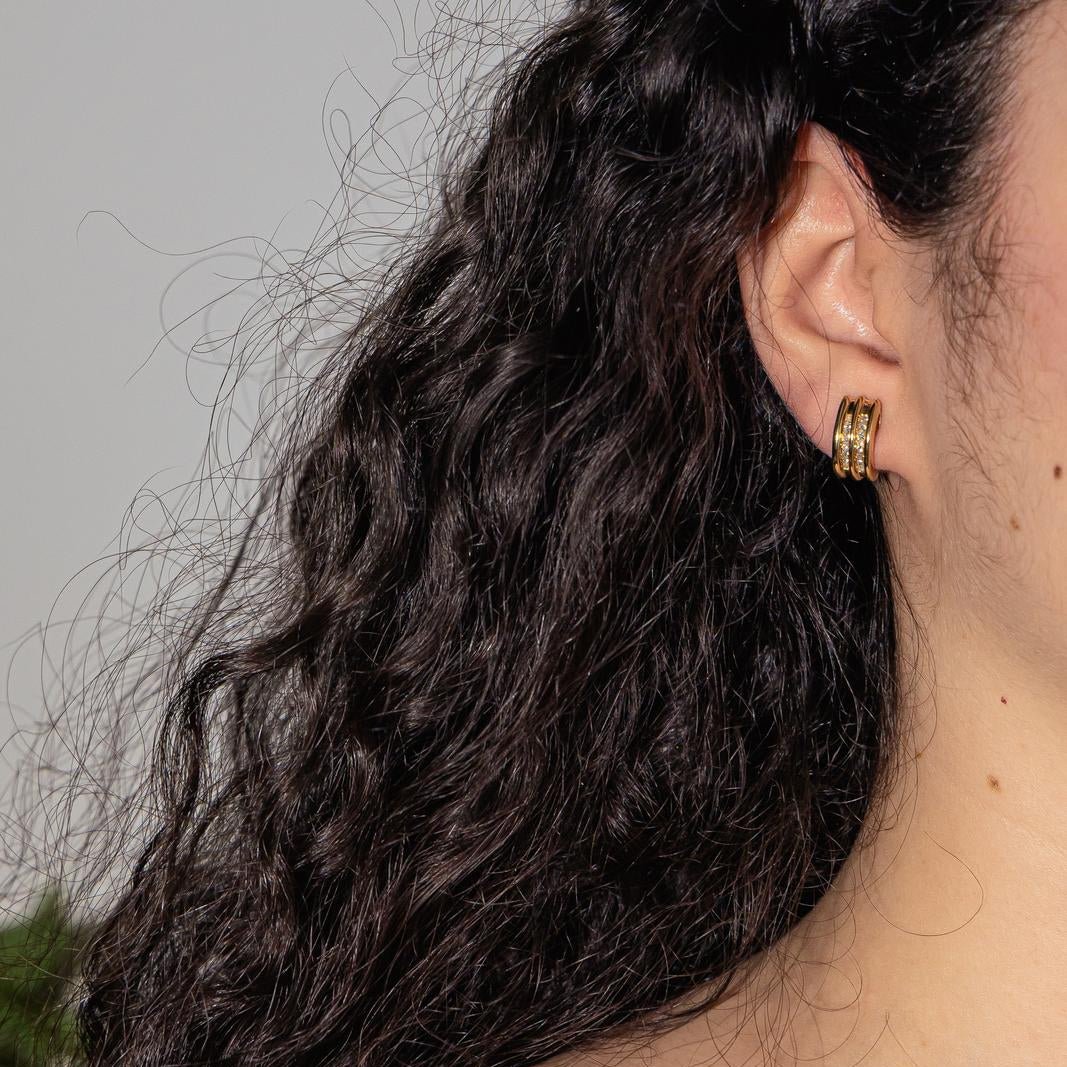 Boucles d'oreilles Créoles en or jaune - Castafiore