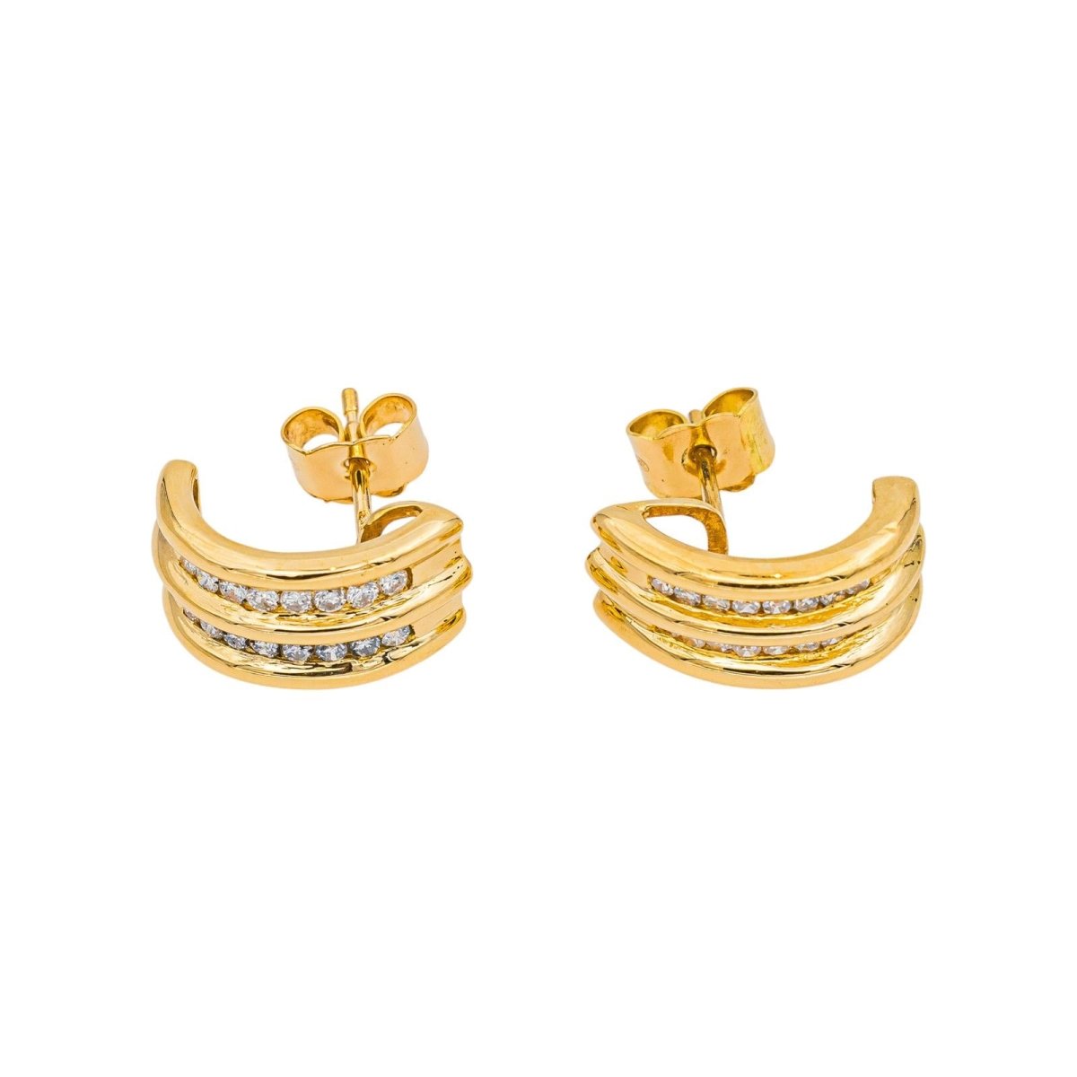 Boucles d'oreilles Créoles en or jaune - Castafiore