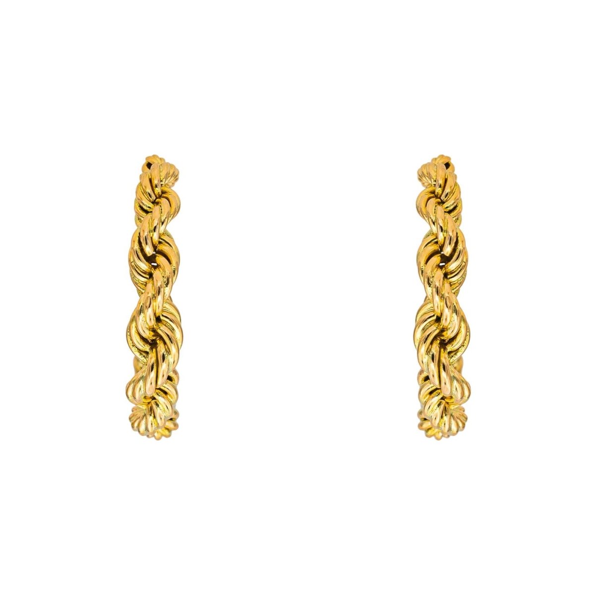 Boucles d'oreilles Créoles en or jaune - Castafiore