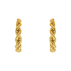 Boucles d'oreilles Créoles en or jaune - Castafiore