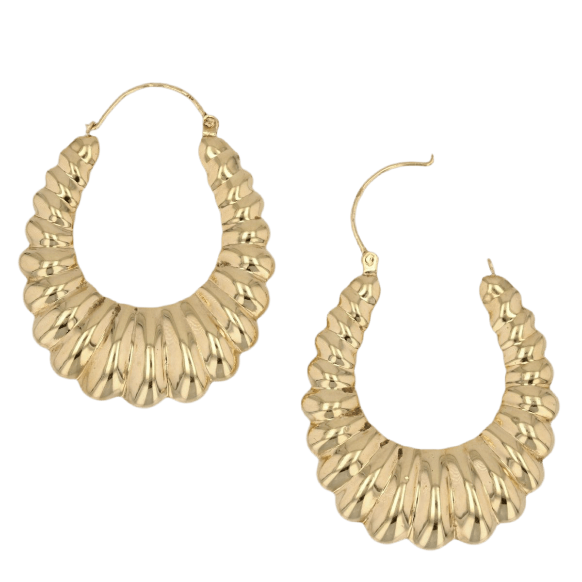 Boucles d'oreilles Créoles en or jaune - Castafiore