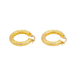 Boucles d'oreilles Créoles en or jaune - Castafiore