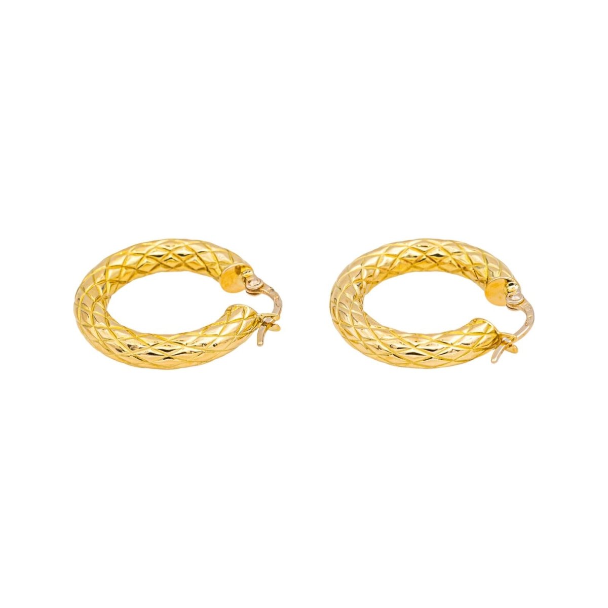 Boucles d'oreilles Créoles en or jaune - Castafiore