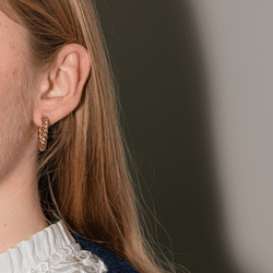 Boucles d'oreilles Créoles en or jaune - Castafiore